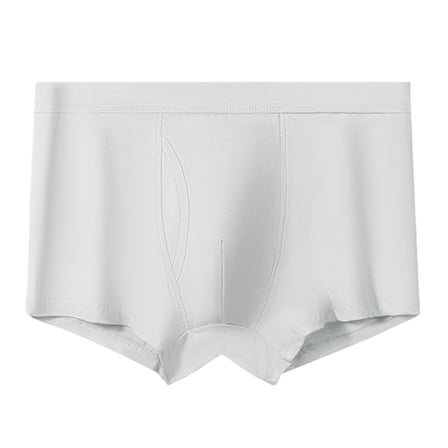 zbxnLI Men's Underwear Boxer Briefs with Fly Solid Color Comfortable Breathable Soft Underpants for Men