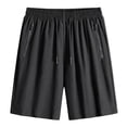 thumbnail image 1 of zbxnLI Mens Big and Tall Shorts Summer Casual Loose Drawstring Elastic Waist Short Pant with Zipper Pockets M-4XL, 1 of 7