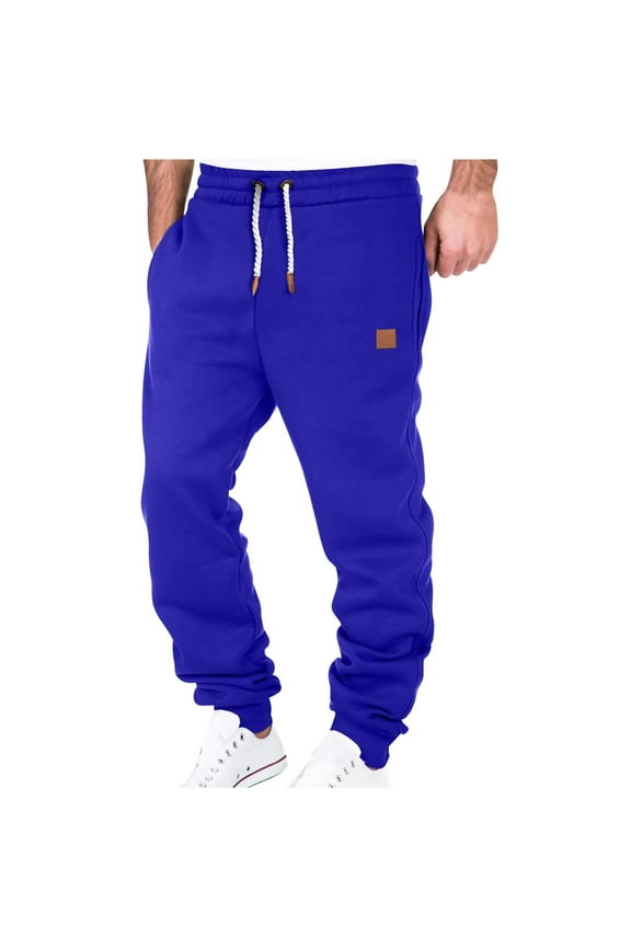 Mens Big and Tall Sweatpants Elastic Waist Jogger Athletic Pants with Drawstring Jogger Pants for Men
