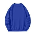 thumbnail image 1 of zbxnLI Mens Crewneck Sweatshirts Solid Color Lightweight Long Sleeve Casual Loose Pullover Sweatshirt, 1 of 7