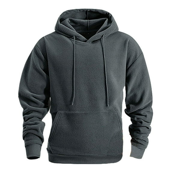 zbxnLI Mens Fleece Hoodies Long Sleeve Pocket Sweatshirts Hooded Lightweight Pullover Tops for Men