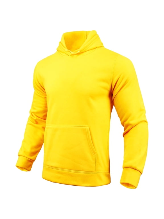 Mens Hoodies Drawstring Hooded Pullover Pocket Sweatshirts Casual Long Sleeve Athletic Tops