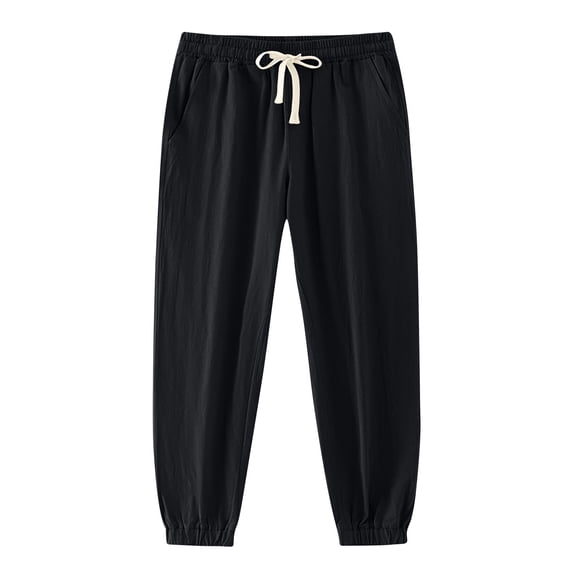 zbxnLI Mens Joggers Sweatpants Staight Leg Sweatpant Elastic Bottoms Drawstring Pants Lounge Trousers with Pocket
