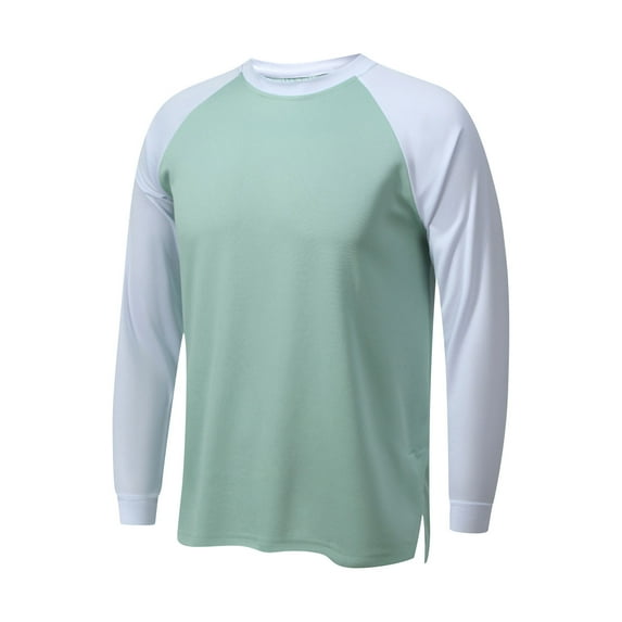 zbxnLI Mens Long Sleeve Shirts Athletic T-Shirts Gym Workout Running Crew Neck Basic Tee Shirts for Men