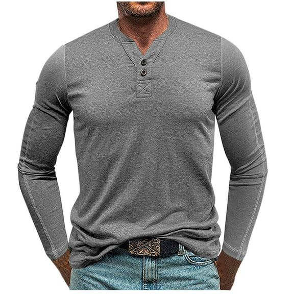 zbxnLI Mens Muscle T-Shirts Slim Long Sleeve Shirts Solid Color Classic Tee Basic V Neck Shirt Tops for Men