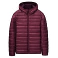 thumbnail image 1 of zbxnLI Mens Puffer Jackets Hooded Winter Coats Lightweight Zipper Casual Outerwear Jacket for Men, 1 of 3