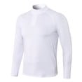 thumbnail image 1 of zbxnLI Mens Quarter Zip Workout Tops Quick Dry Long Sleeve Shirts Gym Athletic Running Tee Shirts, 1 of 6