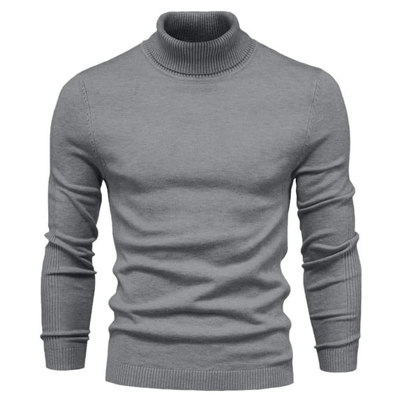 zbxnLI Mens Turtleneck Sweater Long Sleeve Casual Pullover Sweaters Fall Winter Warm Knit Tops for Men