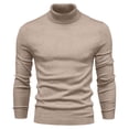 thumbnail image 1 of zbxnLI Mens Turtleneck Sweater Long Sleeve Casual Pullover Sweaters Fall Winter Warm Knit Tops for Men, 1 of 4