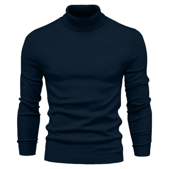 zbxnLI Mens Turtleneck Sweater Long Sleeve Casual Pullover Sweaters Fall Winter Warm Knit Tops for Men