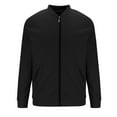 thumbnail image 1 of zbxnLI Mens Zip up Jackets Stand Collar Long Sleeve Casual Fall Trendy Outerwear Jackets with Pockets, 1 of 4