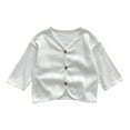 thumbnail image 1 of zbxnLI Newborn Baby Cotton Shirts Long Sleeve Tops for Infant Girls Boys Button up Casual Blouses, 1 of 4