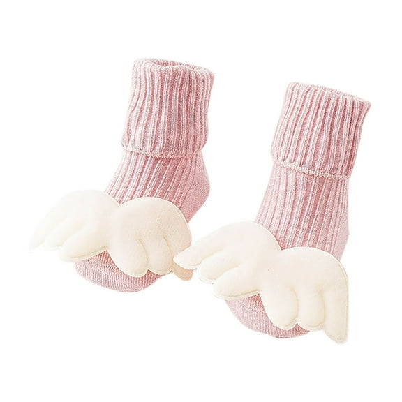 zbxnLI Newborn Baby Girls Socks Toddler Turn Cuff Crew Socks Toddler Baby Non-slip Cotton Socks