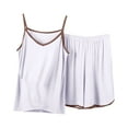 thumbnail image 1 of zbxnLI Pajama Sets for Women Plus Size Loungewear 2 Pieces Outfits Camisole Tops and Shorts Pjs Set Sleepwear, 1 of 7