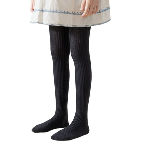 zbxnLI Toddler Baby Girls Cotton Tights Knit Bottom Stocking School Uniform Full Length Pantyhose Leggings