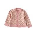 thumbnail image 1 of zbxnLI Toddler Baby Girls Knit Cardigans Heart Print Long Sleeve Cardigan Sweater Outerwear Infant Girls, 1 of 3
