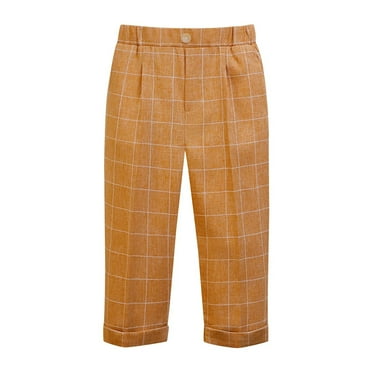 zbxnLI Toddler Boys Gentleman Pants Removable Suspender Dress Pants for Party Birthday Wedding