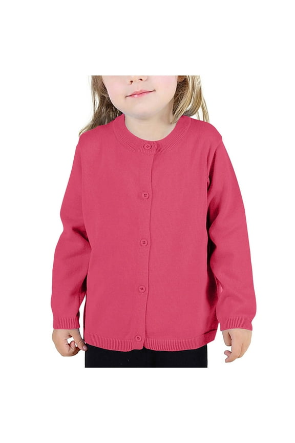 Toddler Boys Girls Cardigan Sweaters Uniform Tops Button Closure Cardigans Outerwear Spring Fall