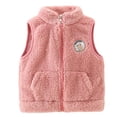 thumbnail image 1 of zbxnLI Toddler Boys Girls Fleece Vests Zip up Sleeveless Fleece Vest Fall Winter Outerwear Vests for Kids, 1 of 2