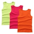 thumbnail image 1 of zbxnLI Toddler Boys Girls Tank Tops Solid Color Cotton Undershirts Ribbed Basic Tank Tee 3 Pack, 1 of 3