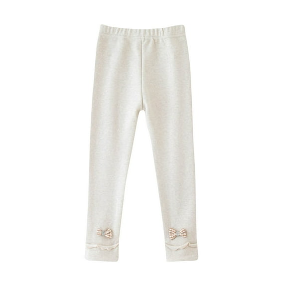 zbxnLI Toddler Girls Bottom Leggings Stretch High Waist Pull on Full Length Leggings for Little Girls