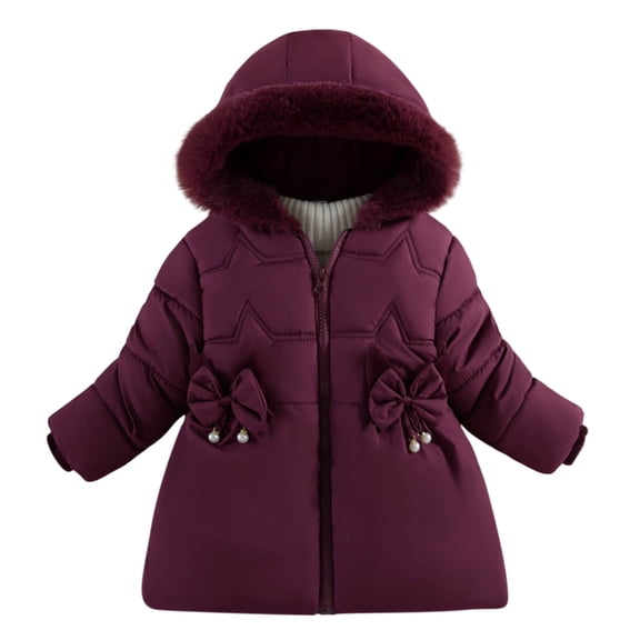 zbxnLI Toddler Girls Puffer Coats Padded Warm Winter Outerwear Lightweight Warm Jackets for Kids Girls
