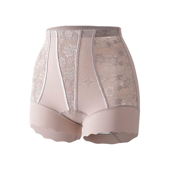 zbxnLI Underwear for Women Lace Trim Boyshorts High Waisted Panties Full Coverage Soft Stretchy Boxer Shorts