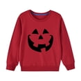 thumbnail image 1 of zbxnLI Unisex Kids Halloween Sweatshirts for Boys Girls Printed Long Sleeve Shirt Pullover Sweatshirt, 1 of 5