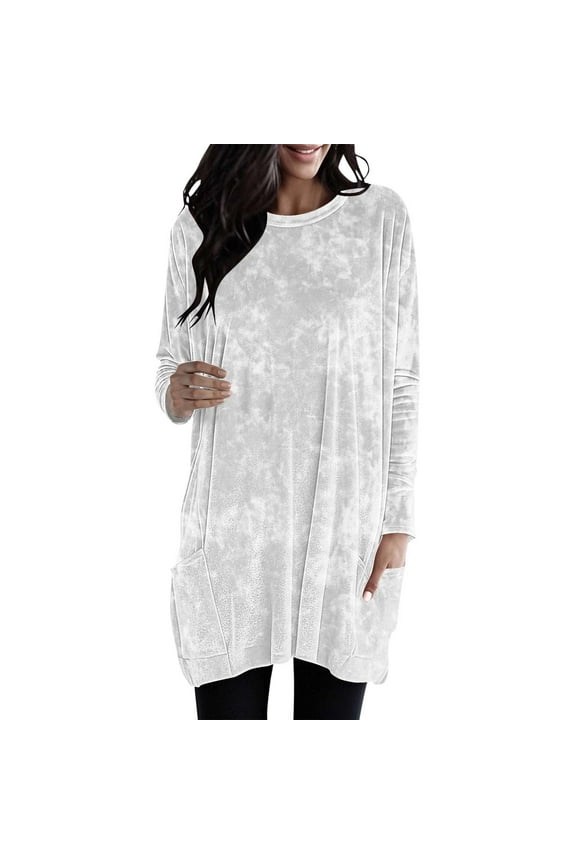 Velvet Long Sleeve Tops for Women Vintage Velour Tunic Shirts Casual Dressy Blouses with Pockets