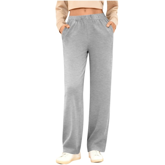 zbxnLI Women Wide Leg Sweatpants Baggy Drawstring High Waist Lounge Pants Fall Fashion Joggers Pants