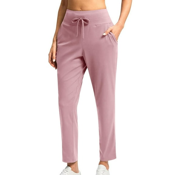 zbxnLI Women's Athletic Joggers Pants with Pockets Running Workout Sweatpants Tapered Casual Track Pants