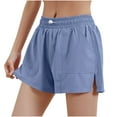 thumbnail image 1 of zbxnLI Women's Casual Athletic Shorts Elastic Waist Workout Running Gym Lightweight Comfortable Work Short Pant, 1 of 7