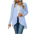 thumbnail image 1 of zbxnLI Women's Fall Cardigans Long Sleeve Open Front Lightweight Loose Casual Jacket Outerwear Solid Color, 1 of 8