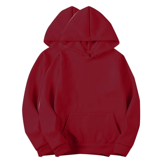 zbxnLI Women's Hoodie 2 Pack Sweatshirts for Women Hooded Long Sleeve Pullover Tops with Pockets
