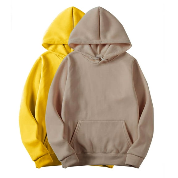 zbxnLI Women's Hoodie 2 Pack Sweatshirts for Women Hooded Long Sleeve Pullover Tops with Pockets