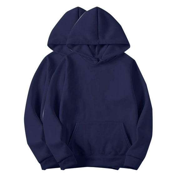 zbxnLI Women's Hoodie 2 Pack Sweatshirts for Women Hooded Long Sleeve Pullover Tops with Pockets