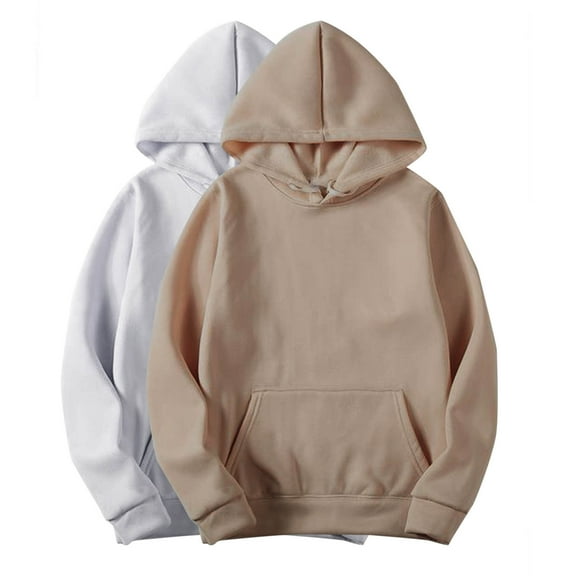 zbxnLI Women's Hoodie 2 Pack Sweatshirts for Women Hooded Long Sleeve Pullover Tops with Pockets