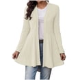 thumbnail image 1 of zbxnLI Women's Long Sleeve Cardigan Jacket Long Sleeve Open Front Shirts Dressy Casual Lightweight Cardigans, 1 of 3