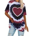 thumbnail image 1 of zbxnLI Women's Plus Size Summer Tops Tie-Dye Short Sleeve T-Shirt for Women Loose Casual Graphic Tees, 1 of 8