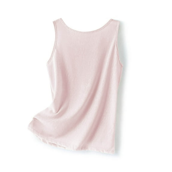 zbxnLI Women's Soft Tank Tops Sleeveless Pajama Shirts Solid Color Loose Basic Tank Tee Loungewear