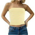 thumbnail image 1 of zbxnLI Women's Strapless Tube Tops Strapless Knit Bandeau Going out Tops Backless Crop Tops for Women, 1 of 9