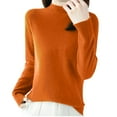 thumbnail image 1 of zbxnLI Womens Mock Turtleneck Sweater Thin Knit Long Sleeve Tops for Women Fall Winter Pullover Sweaters, 1 of 3