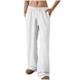 thumbnail image 1 of zbxnLI Womens Pajama Pants Elastic Waist Drawstring Lounge Pants Comfy Pj Bottom Pants with Pockets, 1 of 8