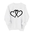 thumbnail image 1 of zbxnLI Womens Spring Sweatshirts Crew Neck Pullover Top Valentine's Day Tops Long Sleeve Sweatshirt Fashion Outfits, 1 of 6