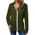 thumbnail image 1 of zbxnLI Zip up Hoodie for Women Fall Fashion Casual Jackets Lightweight Hooded Sweatshirts with Pockets, 1 of 6