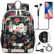 zdaisy 15" Double Pocket Backpack, Spy x Family Design, Perfect for School & Travel! Unisex for kids Teen