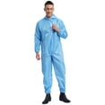 zdhoor Men's Long Sleeve Coveralls Hooded Coverall Front Zipper