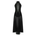 thumbnail image 1 of zdhoor Womens Long Lyrical Dance Dress Contemporary Dancewear Flowy Split Maxi Dresses Performance Black XS, 1 of 5