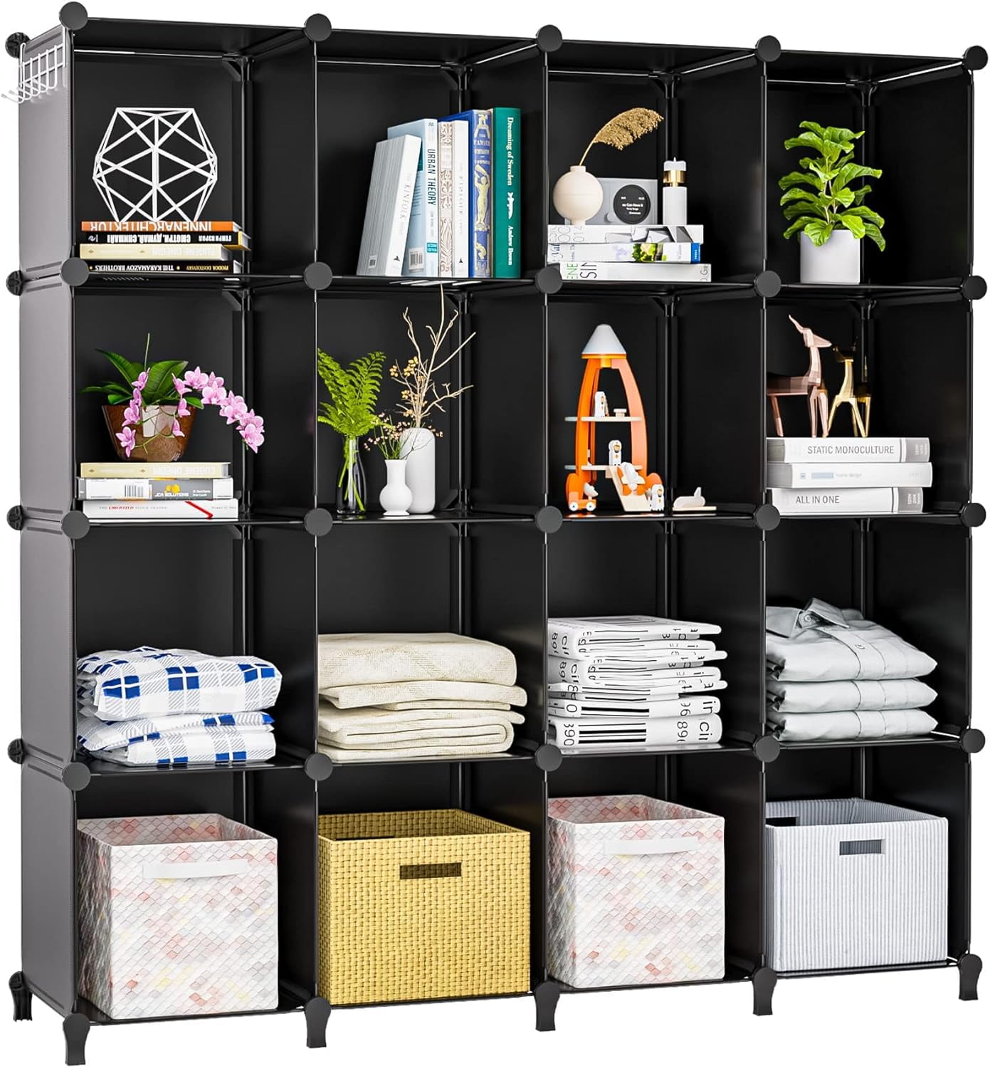 zdrthui Cube Shelves 12 Cubby Storage Organizer DIY Closet Organizers ... - Wooden Shelves For Closet Organizer With Cubbies