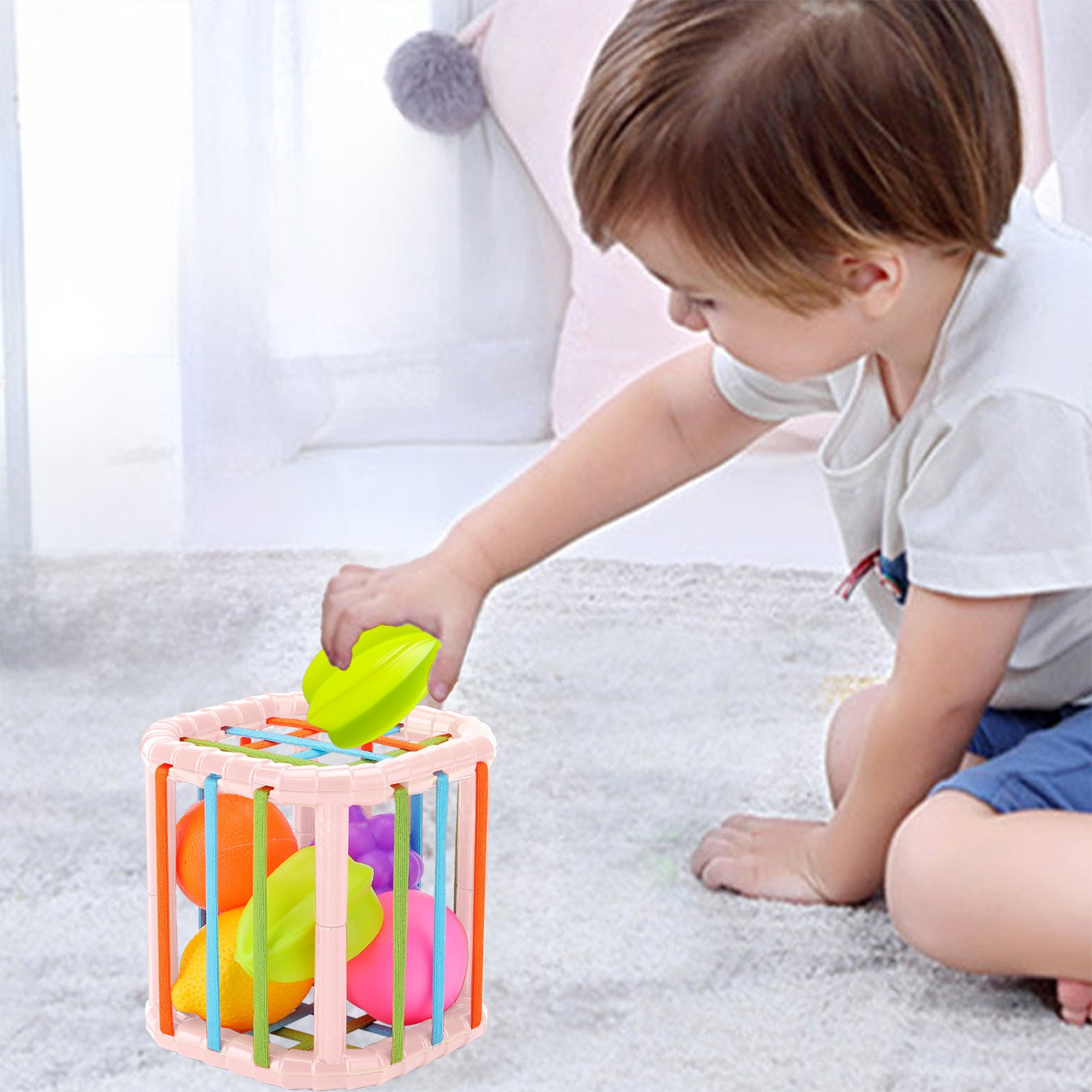 zdtodz Up to 60% off Baby Shape Sorting Cube Toys, Sensory Montessori ...